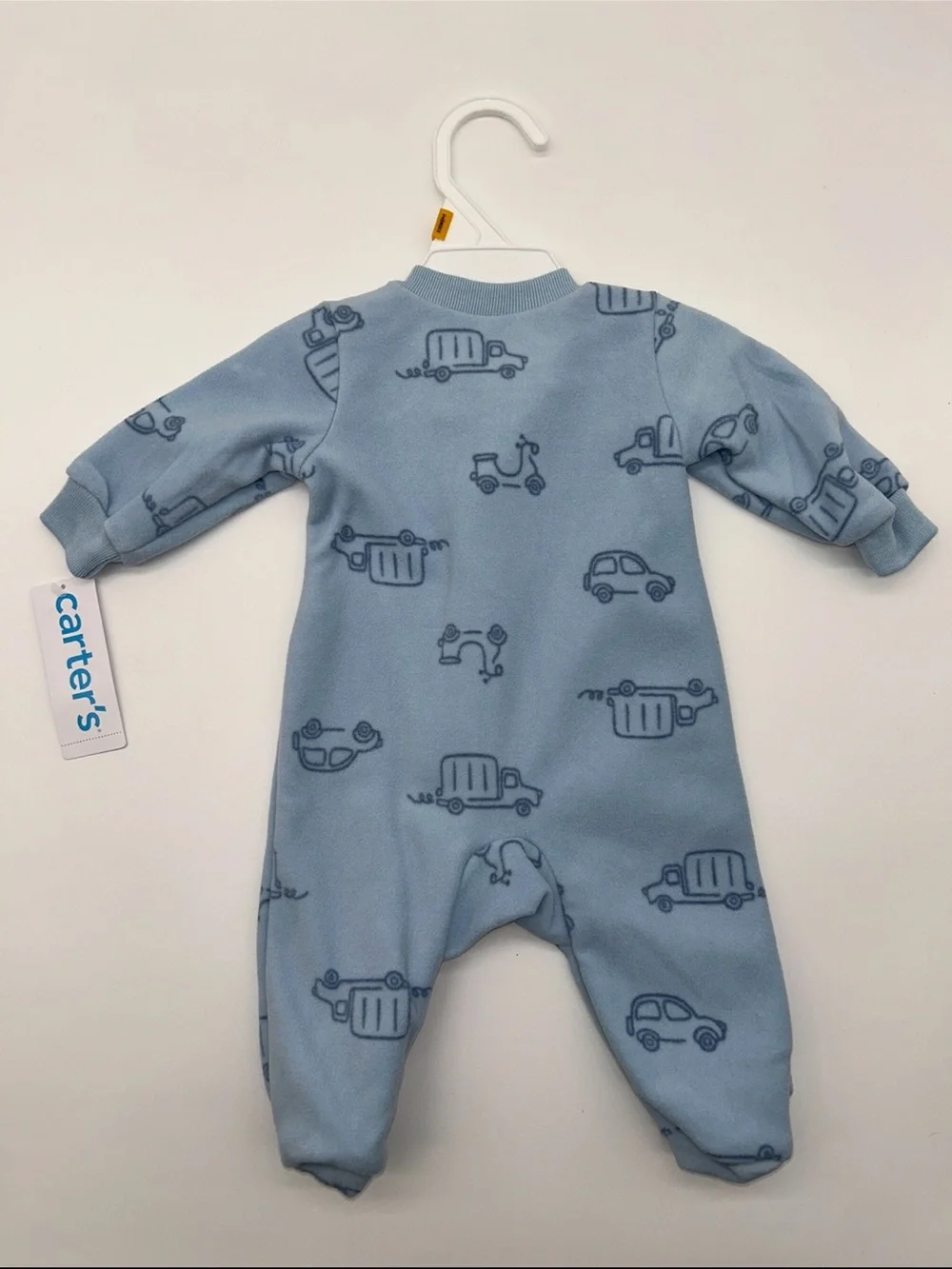 Carter's Newborn Light Blue 'Little Brother' Footed One-Piece